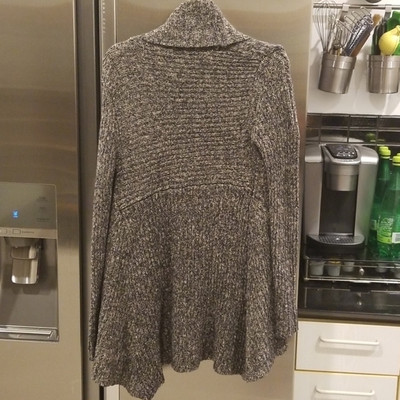 💕KENSIE💕 Marled Knit Shawl Collar Textured Cardigan Marled Gray Small S - Picture 3 of 5